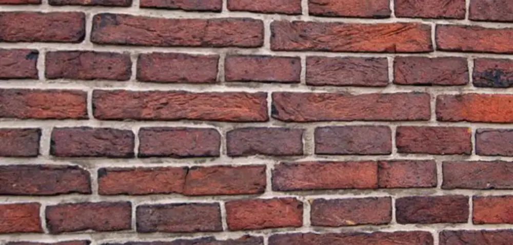 Red brickwork after repointing